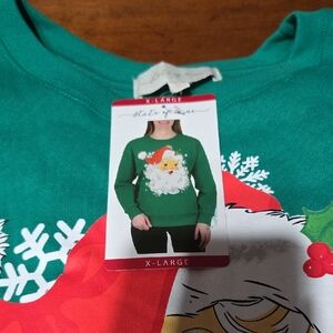 State of Mind Festive Green Sweater - X-Large